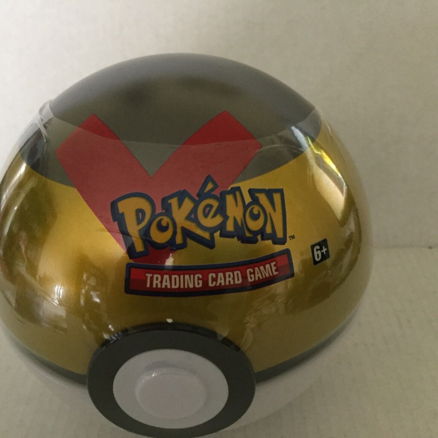 New Sealed Pokemon Black And Gold Poke Ball Tin 3 Booster Packs 1 Coin 