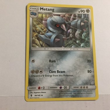 2017 Metang Pokemon Stage 1 Card 84/145 2017 Metang Pokemon Stage 1 Card 84/145
