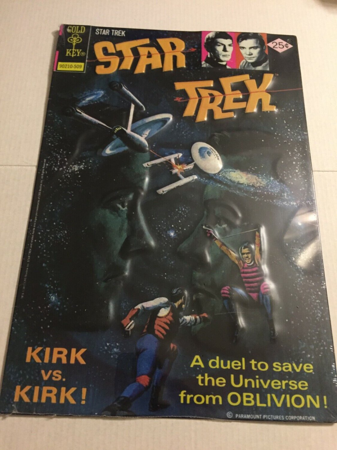 New Star Trek Kirk vs Kirk Comic Cover Retro 13'' x 9'' Tin Print