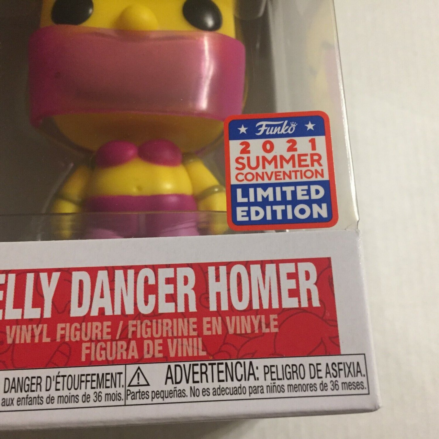 New 2021 Funkon Exclusive The Simpsons Belly Dancer Homer Figure 1144 