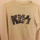 NEW Women's Animal Print Kiss Graphic - Off-White Small Sweatshirt