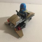 Authentic Lego Star Wars Mandalorian Lego Minifigure with Speeder Bike