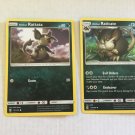 2020 Pokemon Cards Rattata 076/149 & Raticate 077/202