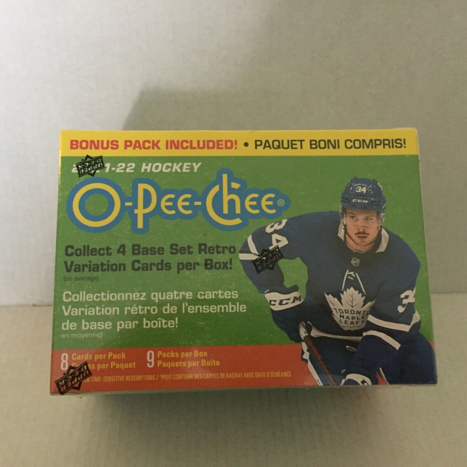 NEW 2021-22 Upper Deck Hockey O-Pee-Chee Trading Card Blaster Box - 72 Cards