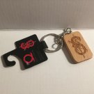 New God of War Wood Key Ring