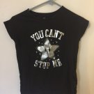 Preowned Gap Kids You Can't Stop Me Star Girls Medium Black Shirt Preowned Gap Kids You Can't Stop Me Star Girls Medium Black Shirt