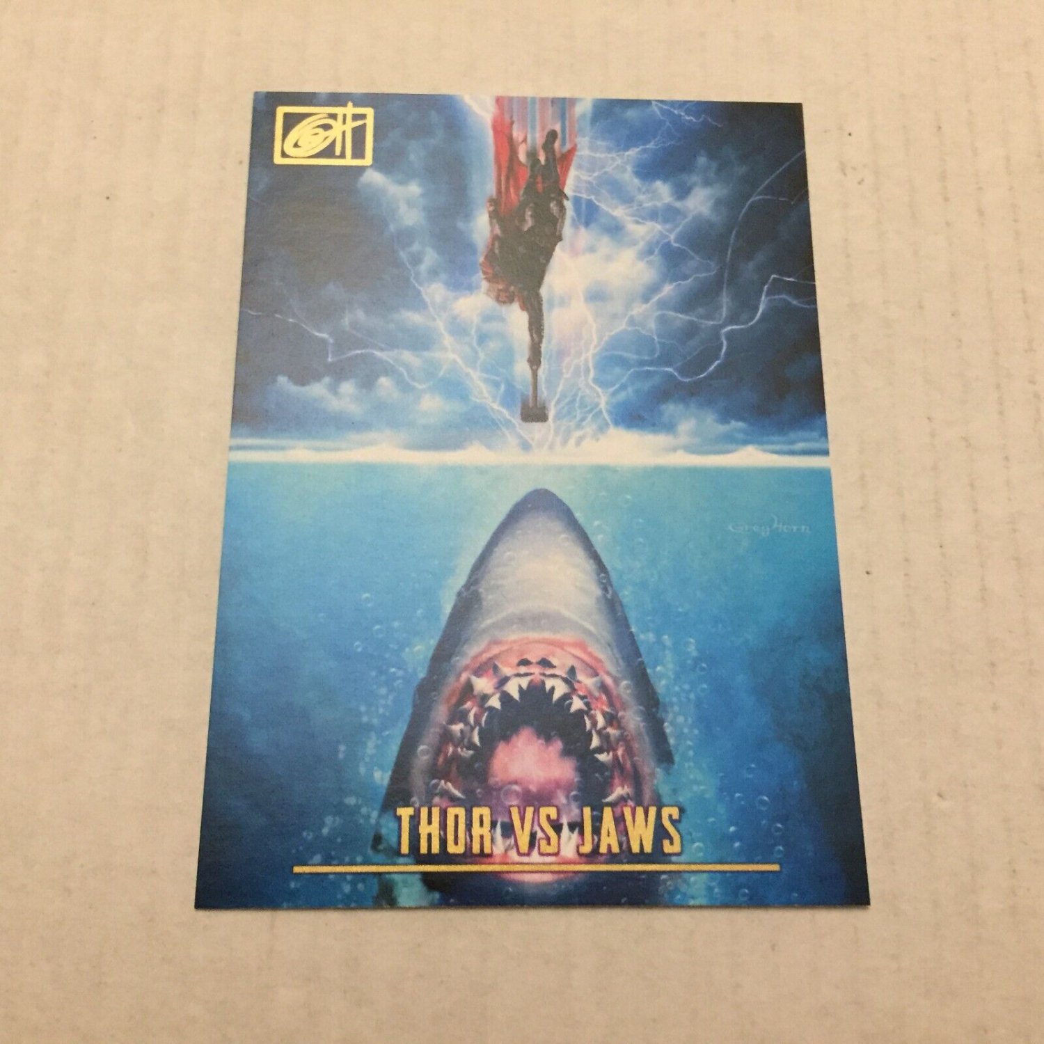 2022 Marvel Comics Thor vs Jaws Greg Horn Art Trading Card #48