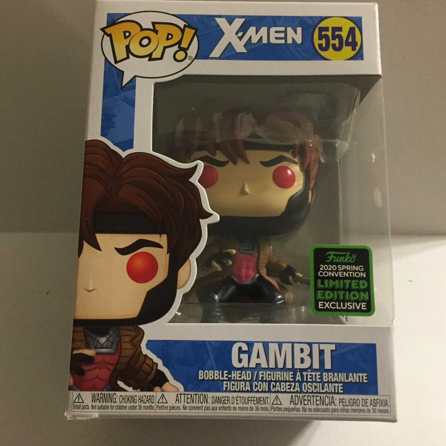 NEW 2020 ECCC Shared Marvel Gambit Funko Pop