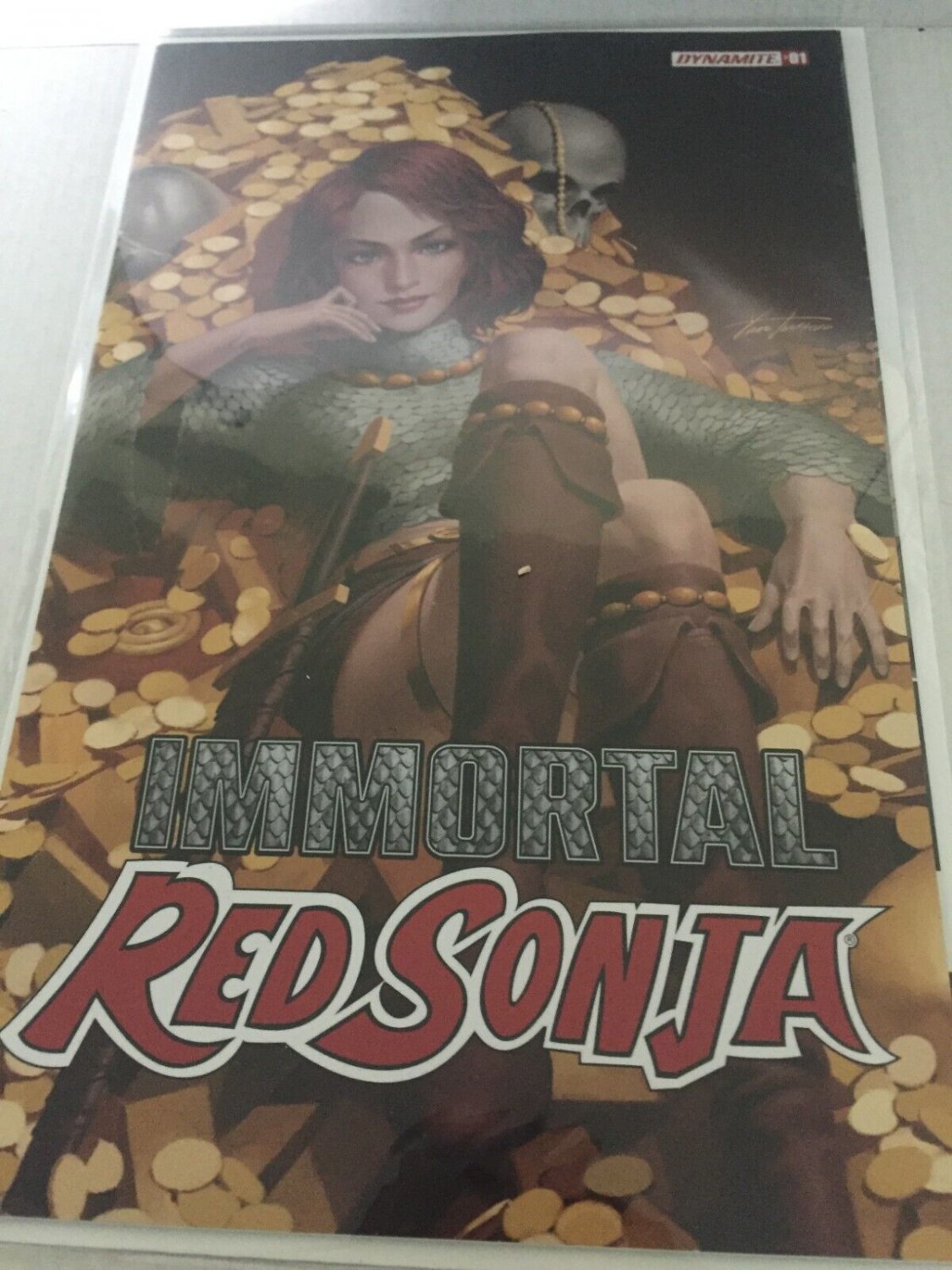 2022 Dynamite Comics Immortal Red Sonja Jung-Geun Yoon Variant #1