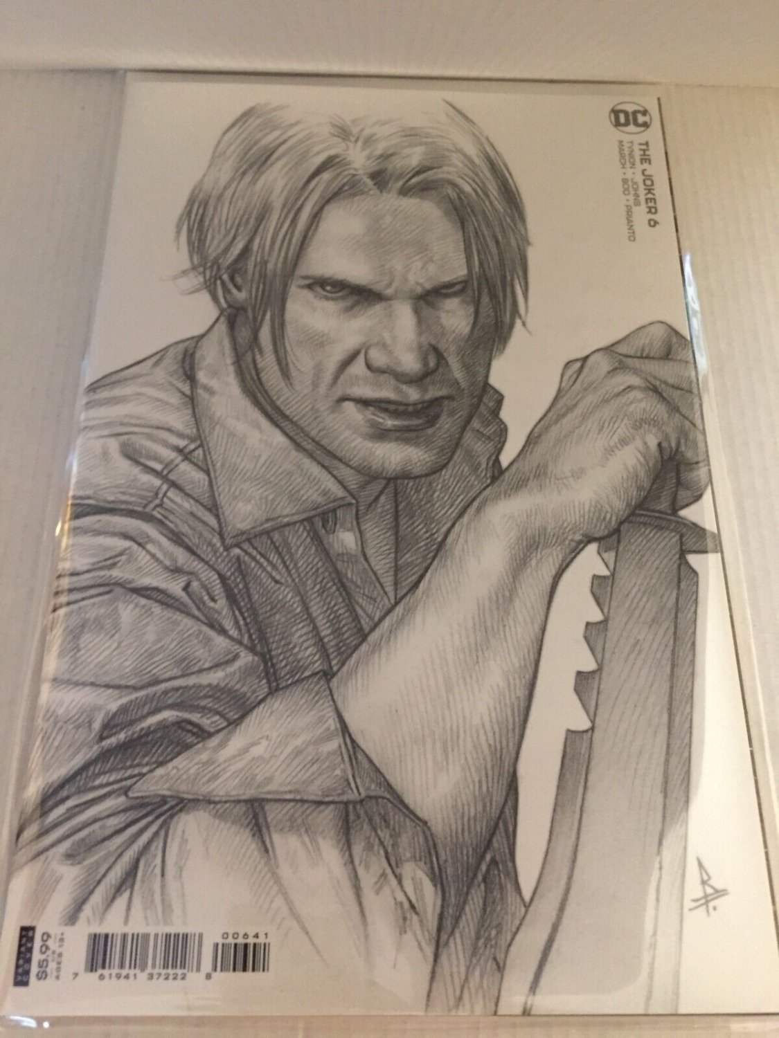 2021 DC Comics The Joker Sketch Federici Minimal Trade Ratio 1:25 Variant #6