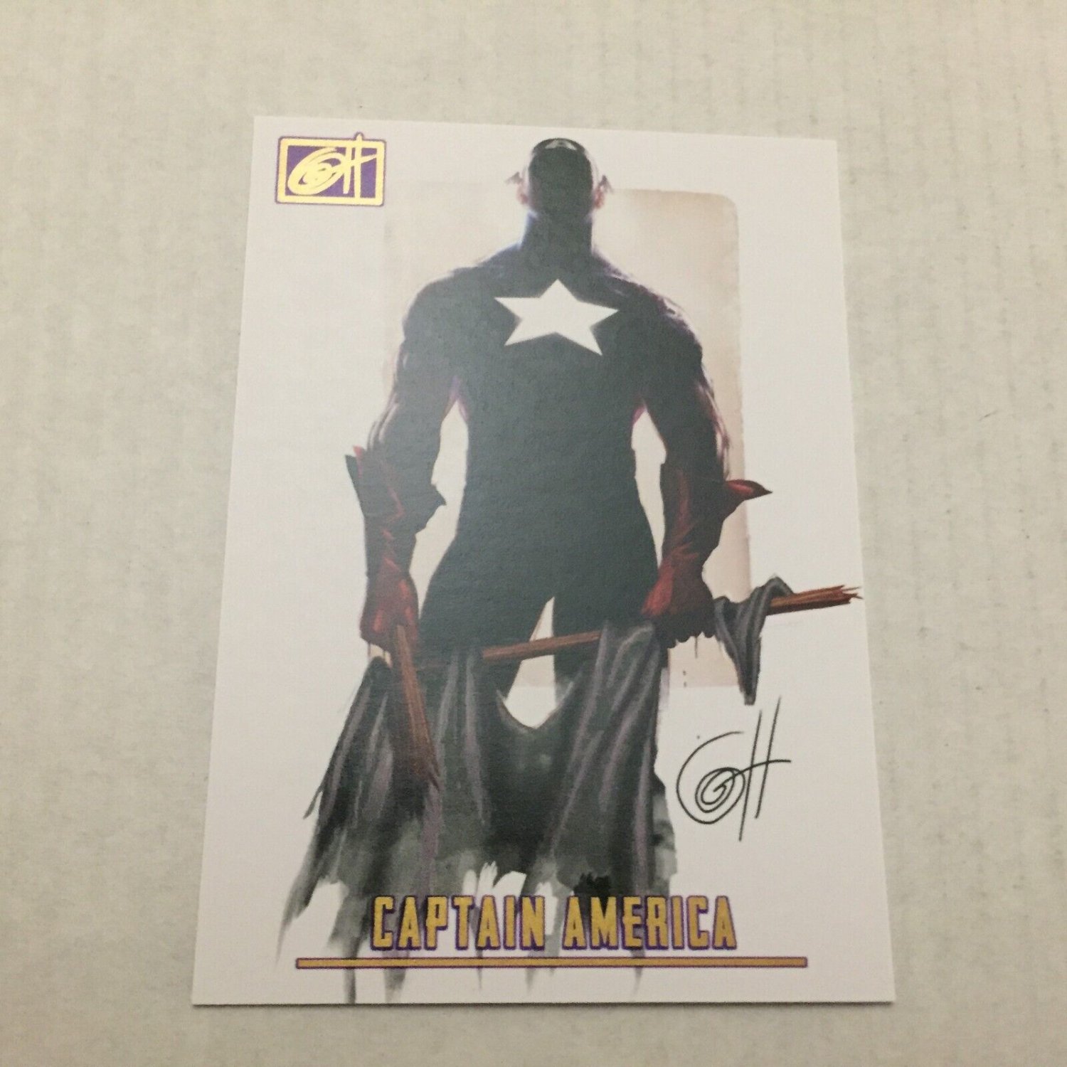 2022 Marvel Comics Captain America Greg Horn Art Trading Card #24