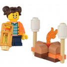 NEW Lego City Maddy Minifigure with Smores Fire Mini-Set NEW Lego City Maddy Minifigure with Smores Fire Mini-Set