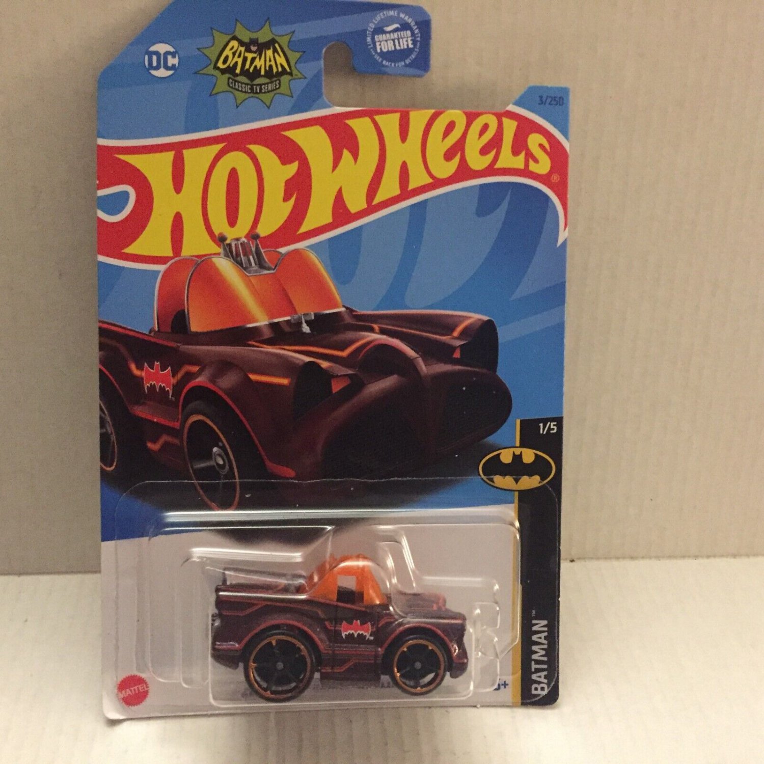 NEW DC Batman Classic TV Series Batmobile Hot Wheels Car