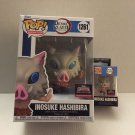 NEW Demon Slayer TargetCon Inosuke Hashibira Funko Pop Figure #1261 &  Pocket Po