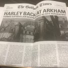 2023 San Diego Comic Con The Gotham Times Mock Newspaper Harley Back at Arkham H