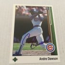 1989 Upper Deck Chicago Cubs Hall of Famer Andre Dawson Signed Card #205 1989 Upper Deck Chicago Cubs Hall of Famer Andre Dawson Signed Card #205