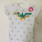 New DC Wonder Woman Reversible Sequins Girls XS 4-5 T-Shirt