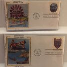 1980 Two Northwest Masks First Day of Issue Indian Art Stamps