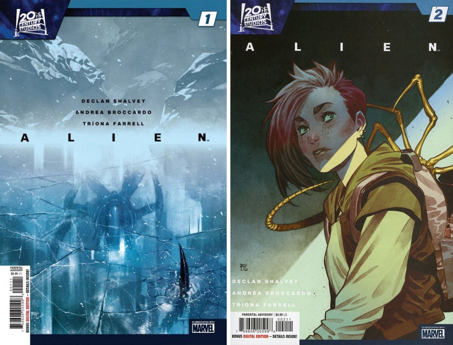 2023 Marvel Comics 20th Century Studios Alien #1 & #2