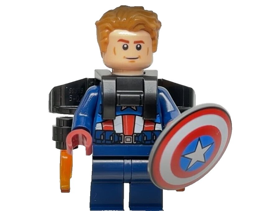 NEW Lego Marvel Captain America Minifigure & Jet Pack Set