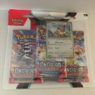 New Pokemon Scarlet & Violet Obsidian Flames Holo Eevee 3 Pk Blister Pack + Coin