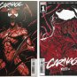 2021 Marvel Comics Carnage Black White & Blook Variant and Main Cover #1