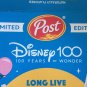 2023 Post Limited Edition Disney 100 Flat Cereal Box