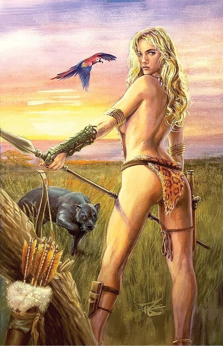 2021 Dynamite Comics Sheena Ron Leary Virgin Variant #1
