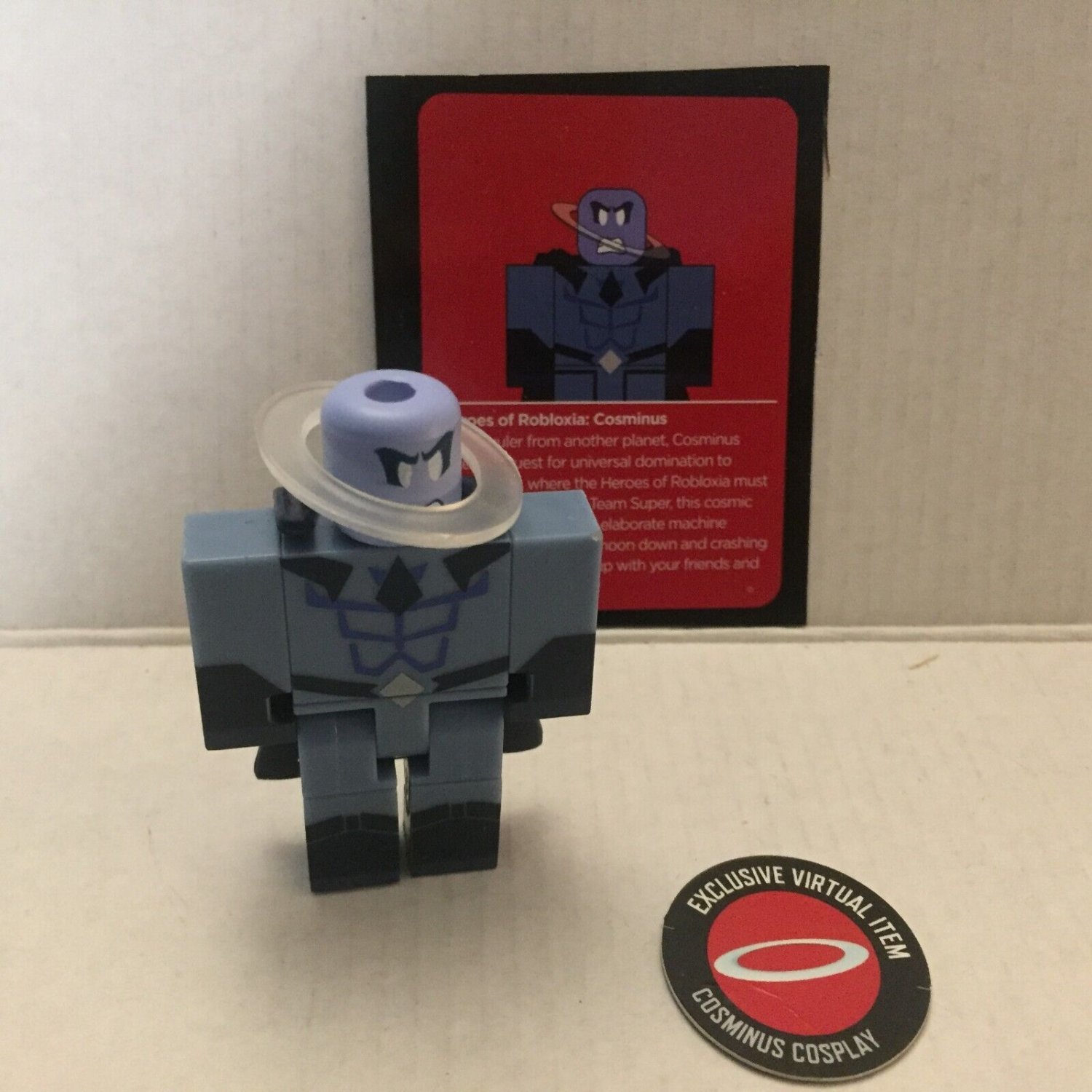 Roblox Heroes of Robloxia Cosminus Figure With Unused Cosminus Cosplay Code