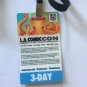 2022 Los Angeles Comic Con Used Badge & Lanyard