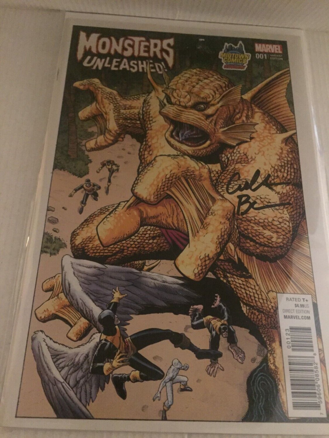 2017 Marvel Comics Monsters Unleashed Variant #1 Signed by Cullen Bunn