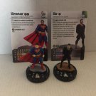HeroClix DC Comics Superman & General Zod Game Figures & Game Cards HeroClix DC Comics Superman & General Zod Game Figures & Game Cards