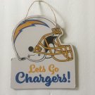 NEW NFL Los Angeles Chargers Wooden 10 x 9 Sign