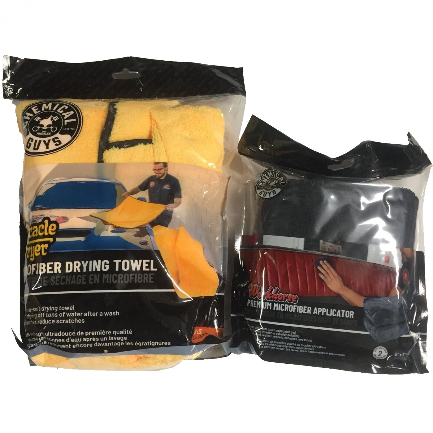 NEW Chemical Guys Drying Towel & Microfiber Applicator