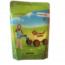 NEW Schleich Farm World Figure Dog Wagon Play Set #42543