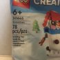 NEW Official Lego Creator Snowman Polybag Set #30645 - 78 pieces