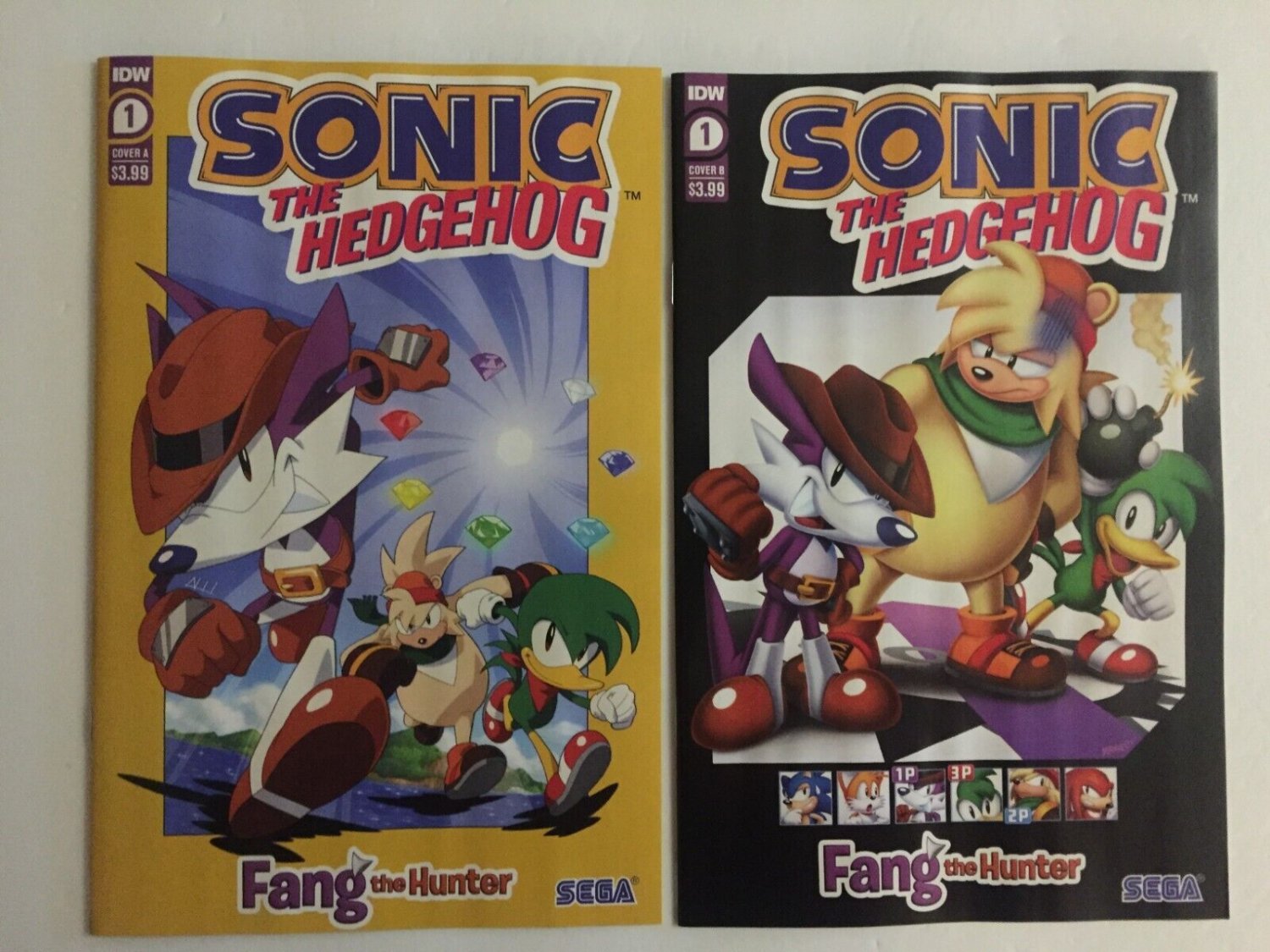2024 IDW Comics Sonic the Hedgehog Fang the Hunter Covers A&B #1