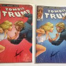2024 Counterpoint Comics Zombie Trump Red & Blue Variant Signed