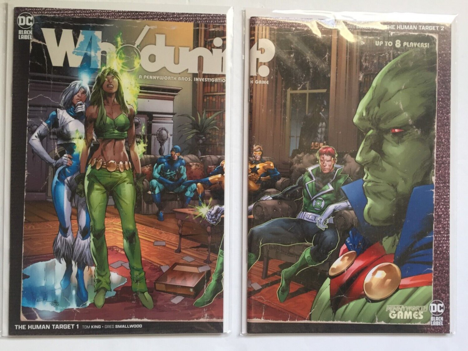 2021 DC Comics Human Target Whodunit? Connecting Covers #1 & #2