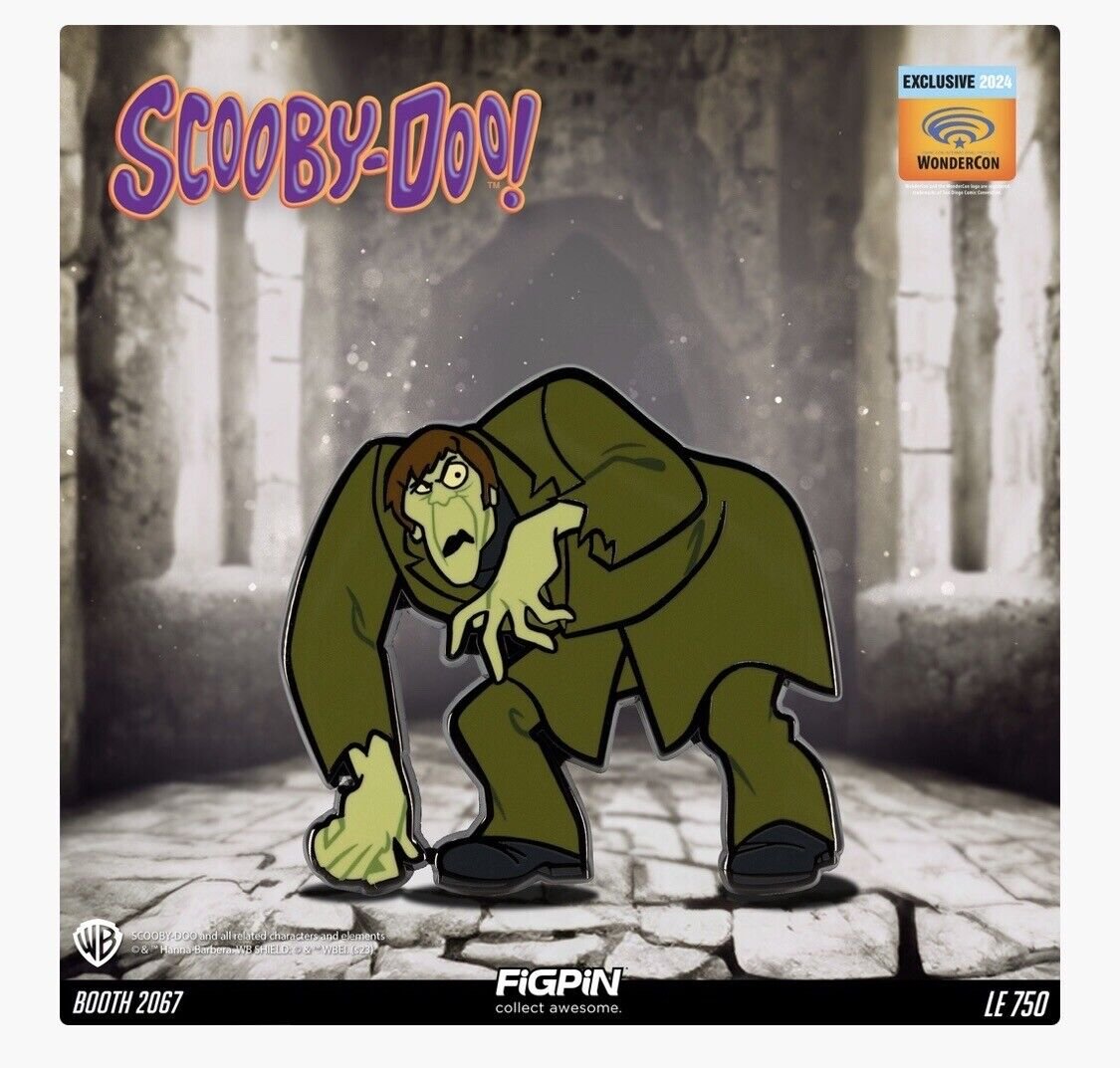NEW 2024 Wondercon Scooby Doo There Creeper FigPin #1569 Limited 750