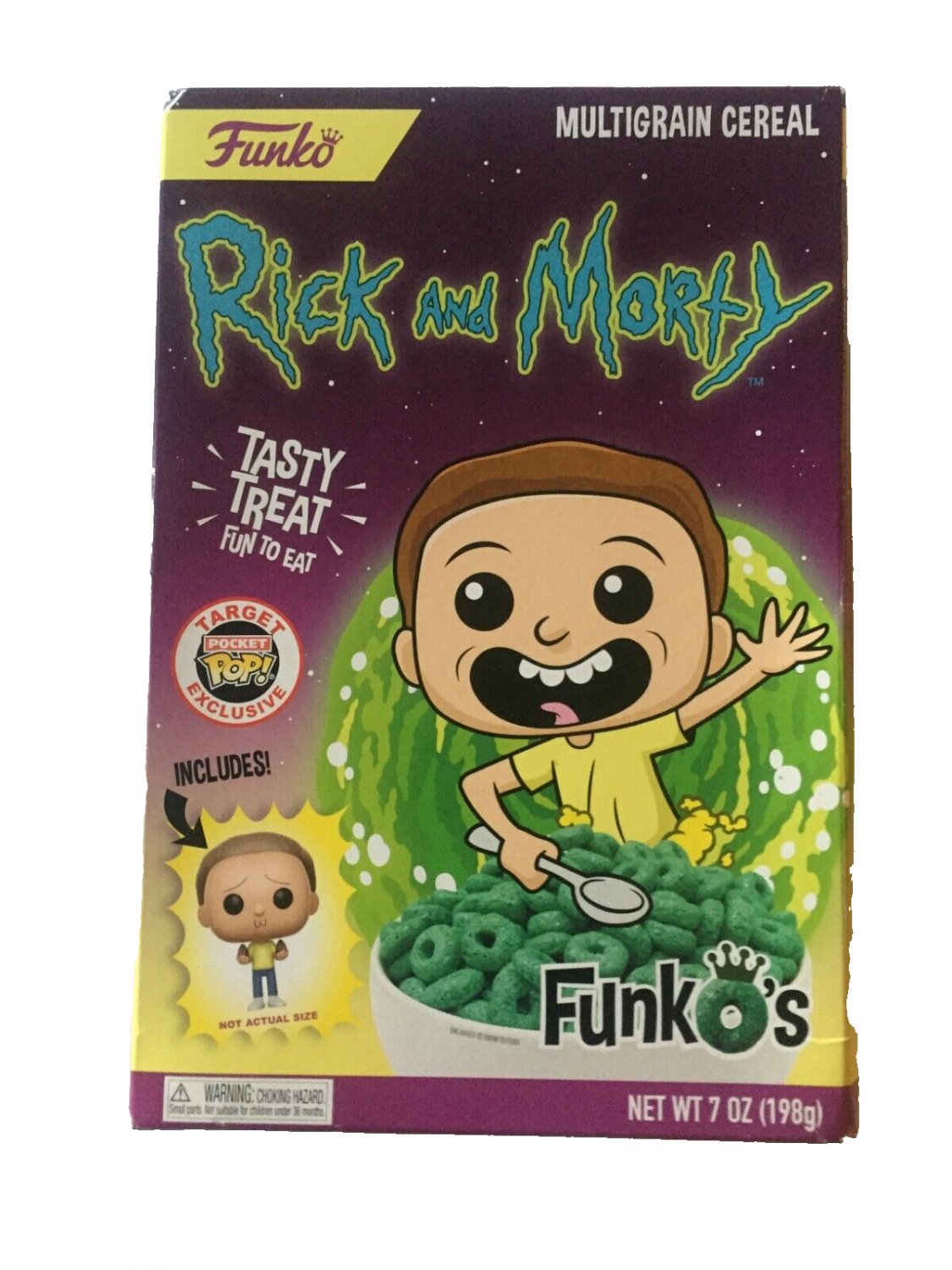 NEW Funko Rick & Morty Multigrain Cereal Funkos Box with Morty Figure