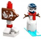 NEW Official Lego Santa Sign & Snowman Mini Sets