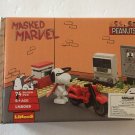 NEW Peanuts Snoopy Masked Marvel Motorcycle HQ Building Set - 74 Pieces