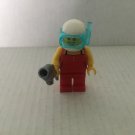 Official Lego Snorkler Woman with Fish Minifigure