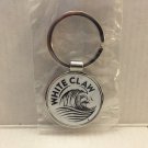 New White Clam 1.25'' Round Key Ring New White Clam 1.25'' Round Key Ring