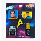 New Star Trek Enamel Five Pin Set