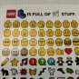 New Lego-Com Life Sticker Sheet of Mini Lego Emoji STickers