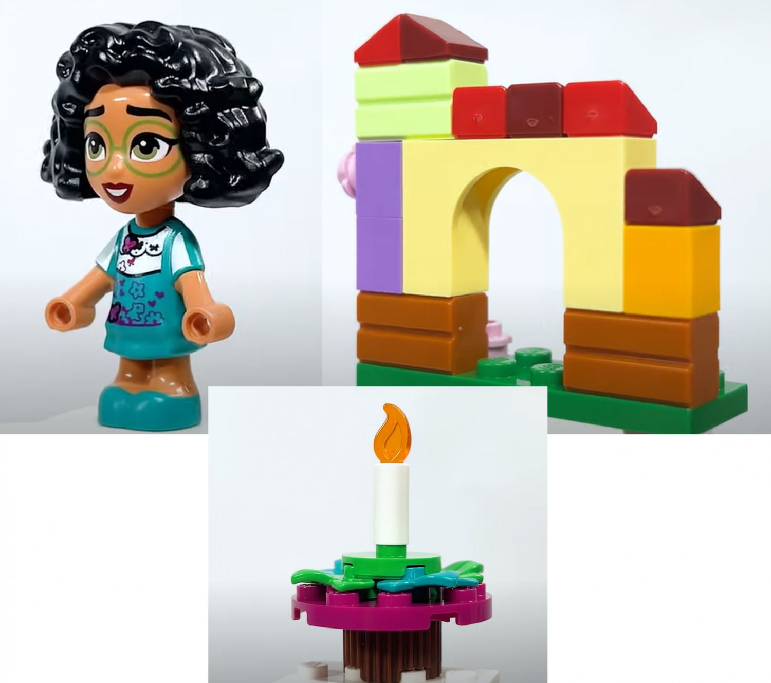 NEW Disney Lego Encanto Mirabel Micro Doll Figure and Casa Madrigal & Miracle Ca
