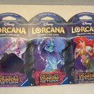 NEW Three Disney Lorcana Ursula's Return Trading Card Game Packs - 36 Cards