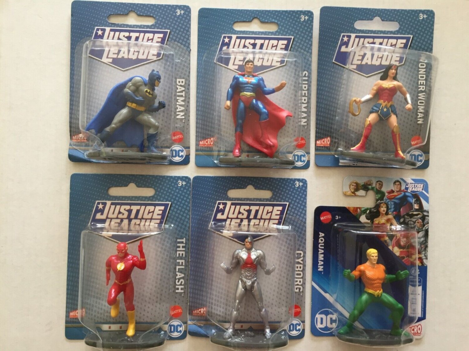 NEW DC Justice League Figures - Superman, Batman, Wonder Woman, Flash, Aquaman